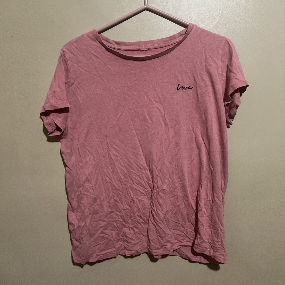 Pink "Love" tee